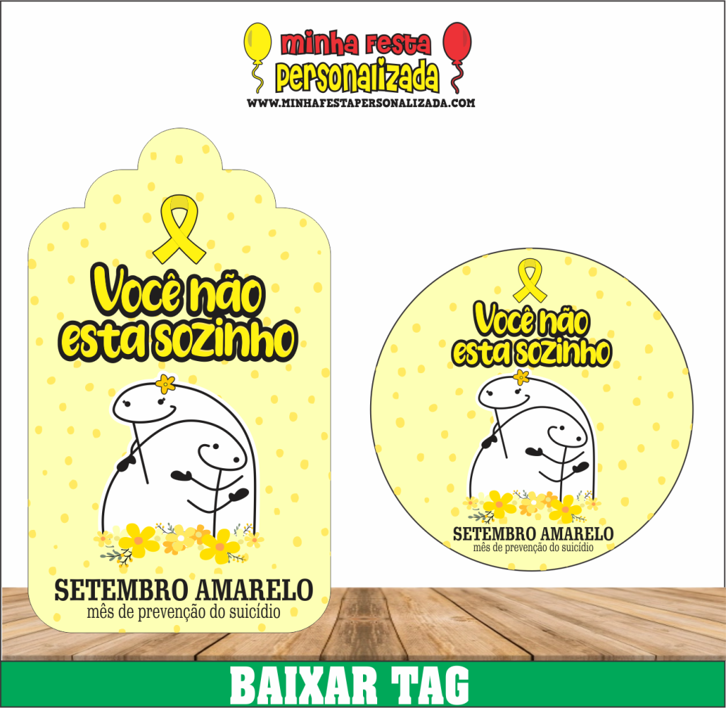 TAGS DO FLORK SETEMBRO AMARELO MODELO 01 1024x998 - Tags do flork Setembro Amarelo Pronto Para Imprimir