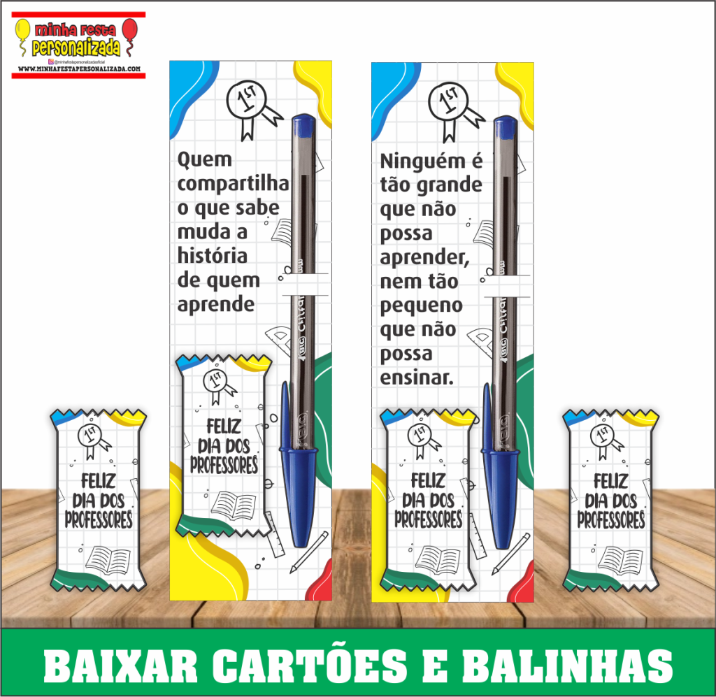 CARTAO DIA DOS PROFESSORES COM BALA PERSONALIZADA M02 1024x997 - Cartão dia dos professores para caneta e bala gratuito