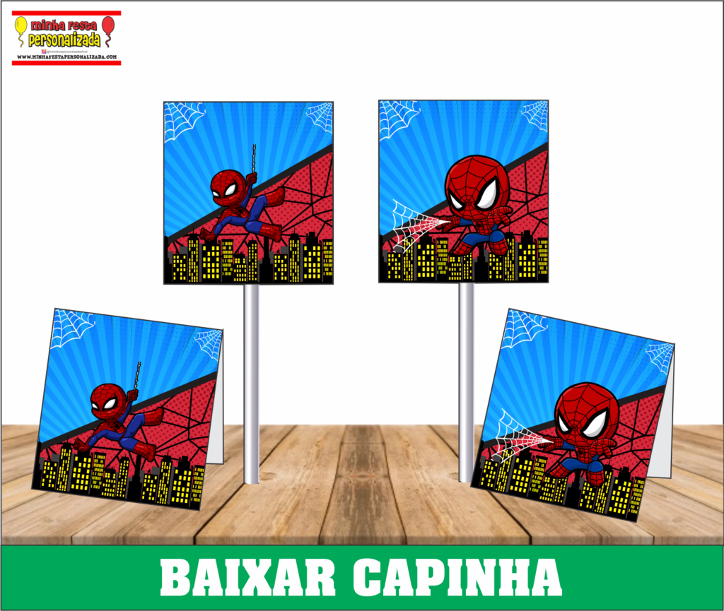 HOMEM ARANHA 1024x865 - Capa pirulito personalizado diversos temas prontos&nbsp; para imprimir