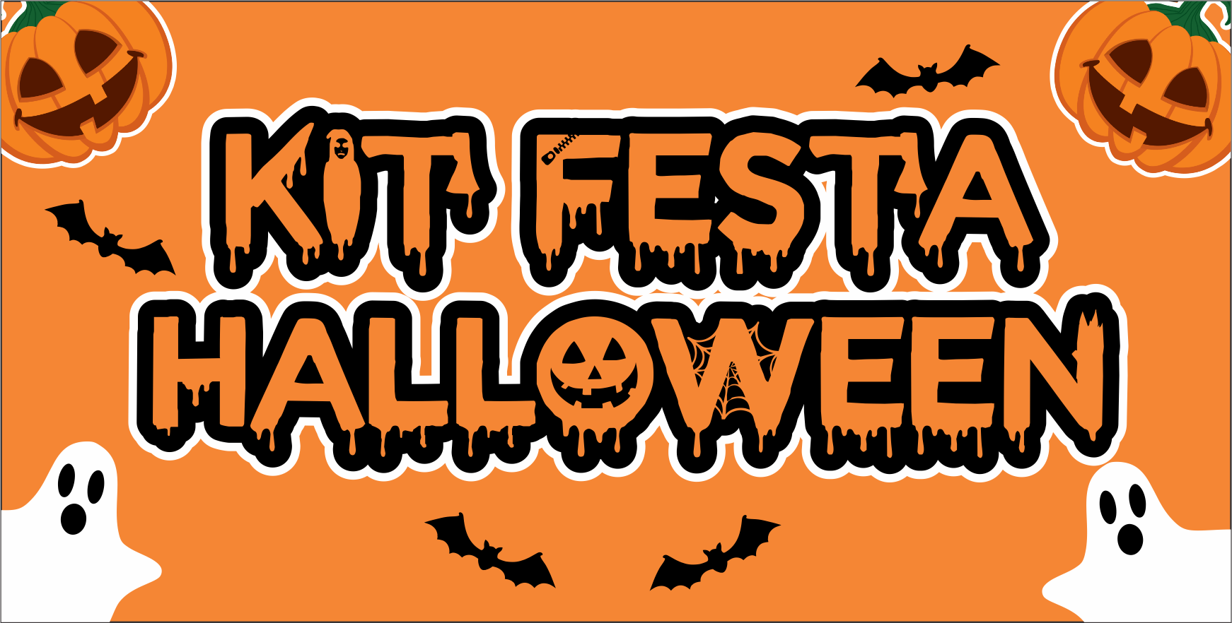 CAPA KIT FESTA HALLOWEEN - Kit festa Halloween completo pronto para imprimir