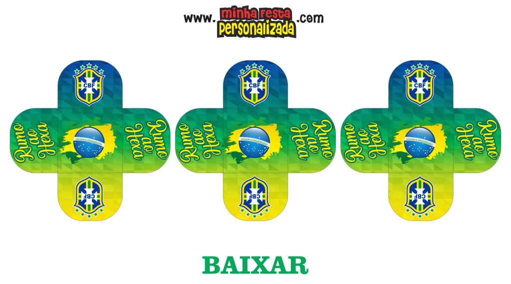 Forminha Personalizado do Kit Festa Brasil