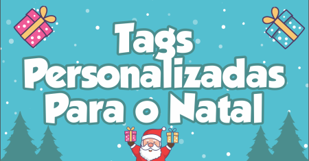 Tag personalizada de Natal Pronto Para imprimir