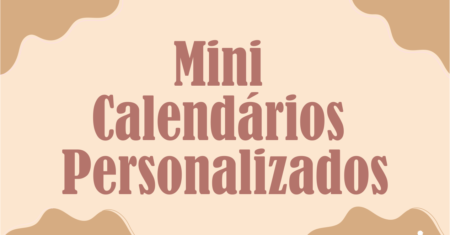 Mini Calendário Personalizado Pronto Para Imprimir