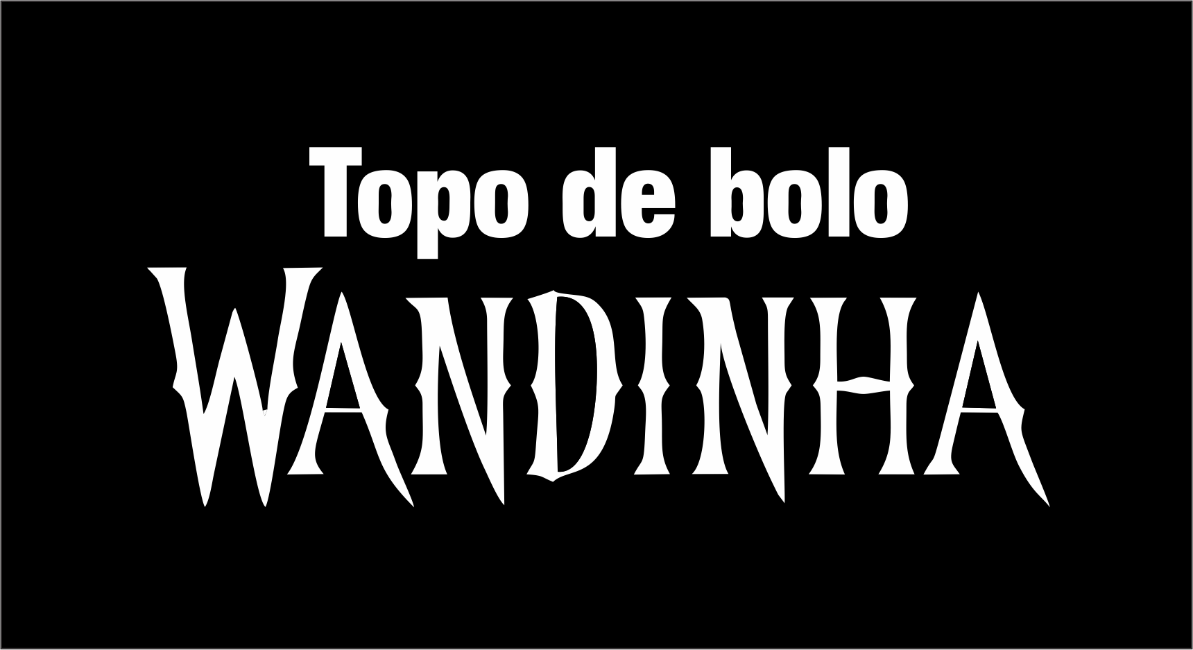 Capa Topo de bolo Wandinha - Topo de bolo Wandinha Pronto Para Imprimir
