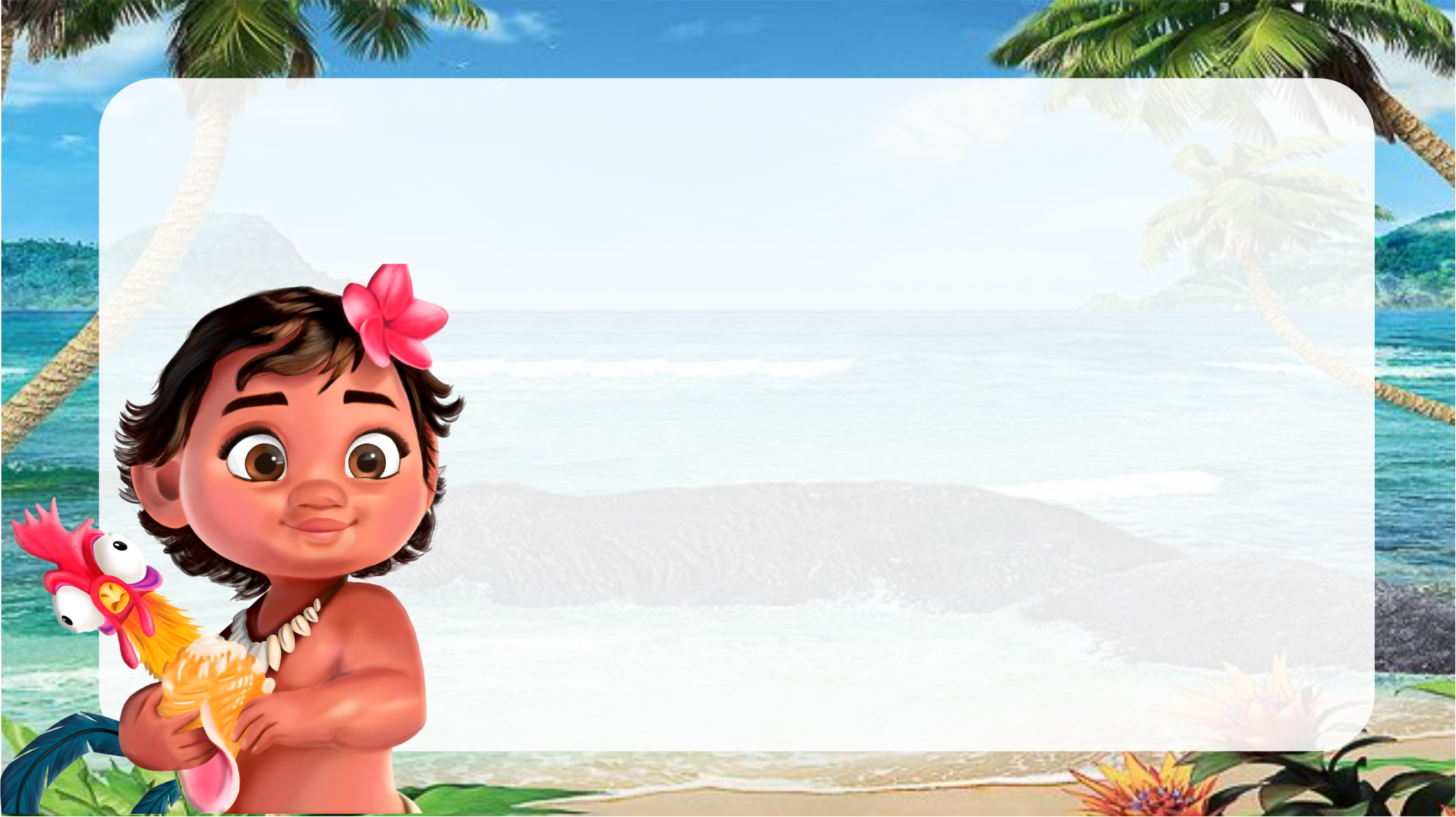 Etiqueta Escolar Moana baby
