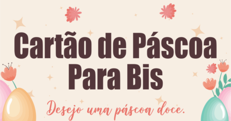 Cartão de Páscoa Para Bis Pronto Para Imprimir