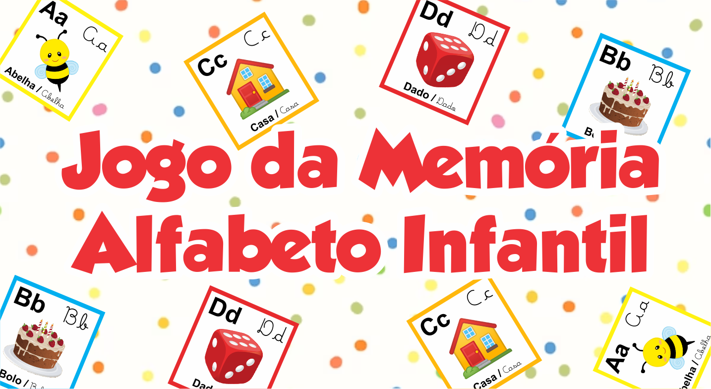 Capa Jogo da memoria alfabeto infantil - Jogo da Memória Alfabeto Infantil Para Imprimir