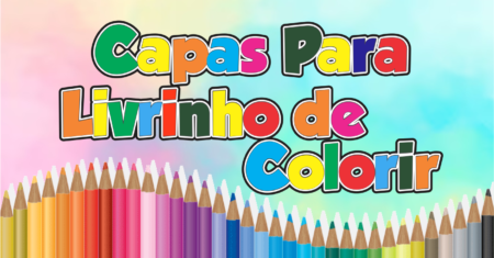 Capa Livro de Colorir Personalizado Para Imprimir