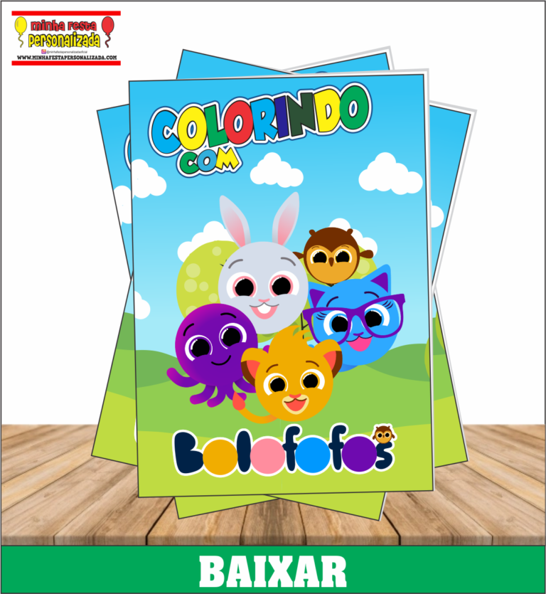 Capa Livro de Colorir Personalizado Para Imprimir