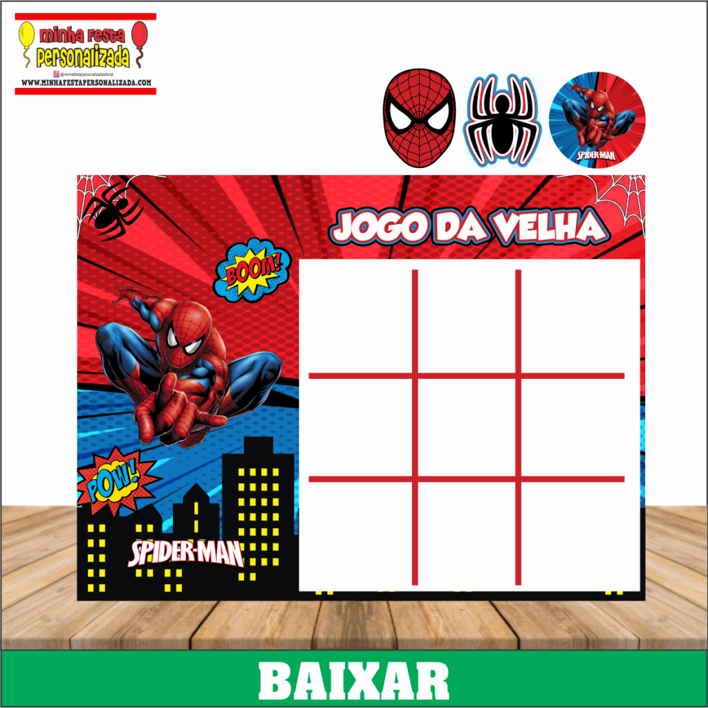 20 Jogo Da Memória +20 Jogo Da Velha Personalizado Todo Tema