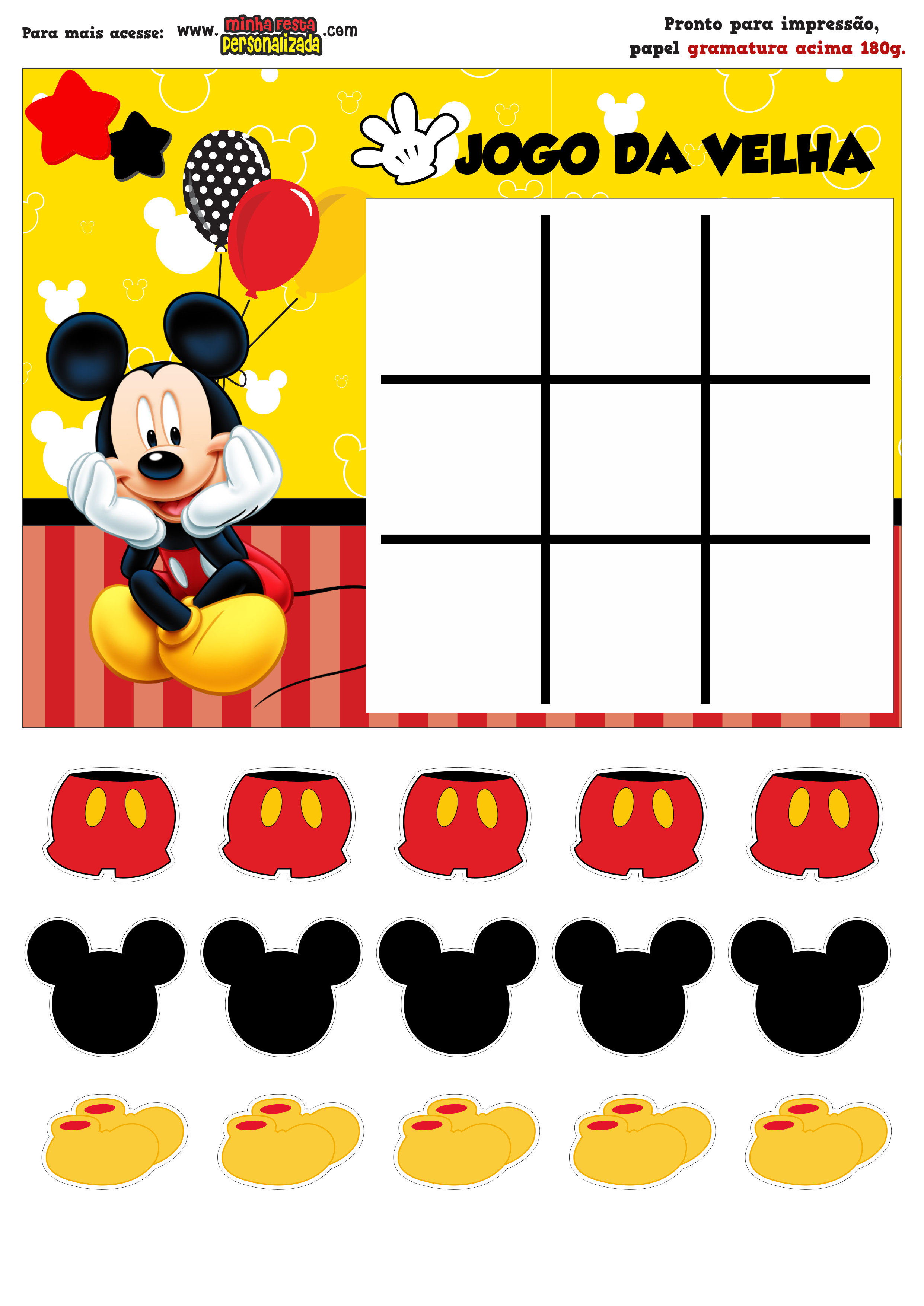 Jogo da Velha - Mickey - DarmaStore