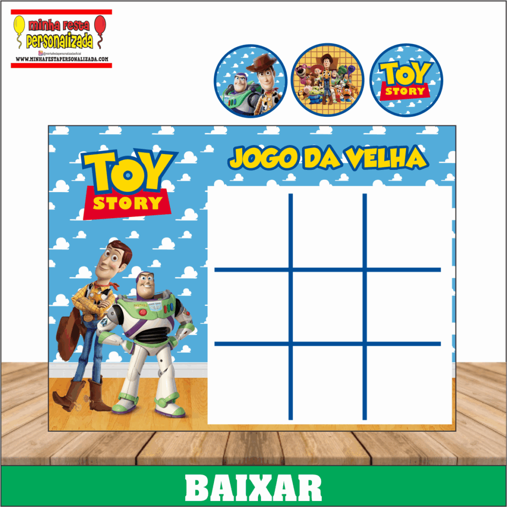 JOGO DA VELHA TOY STORY 1024x1024 - Jogo da Velha Personalizado Pronto Para Imprimir