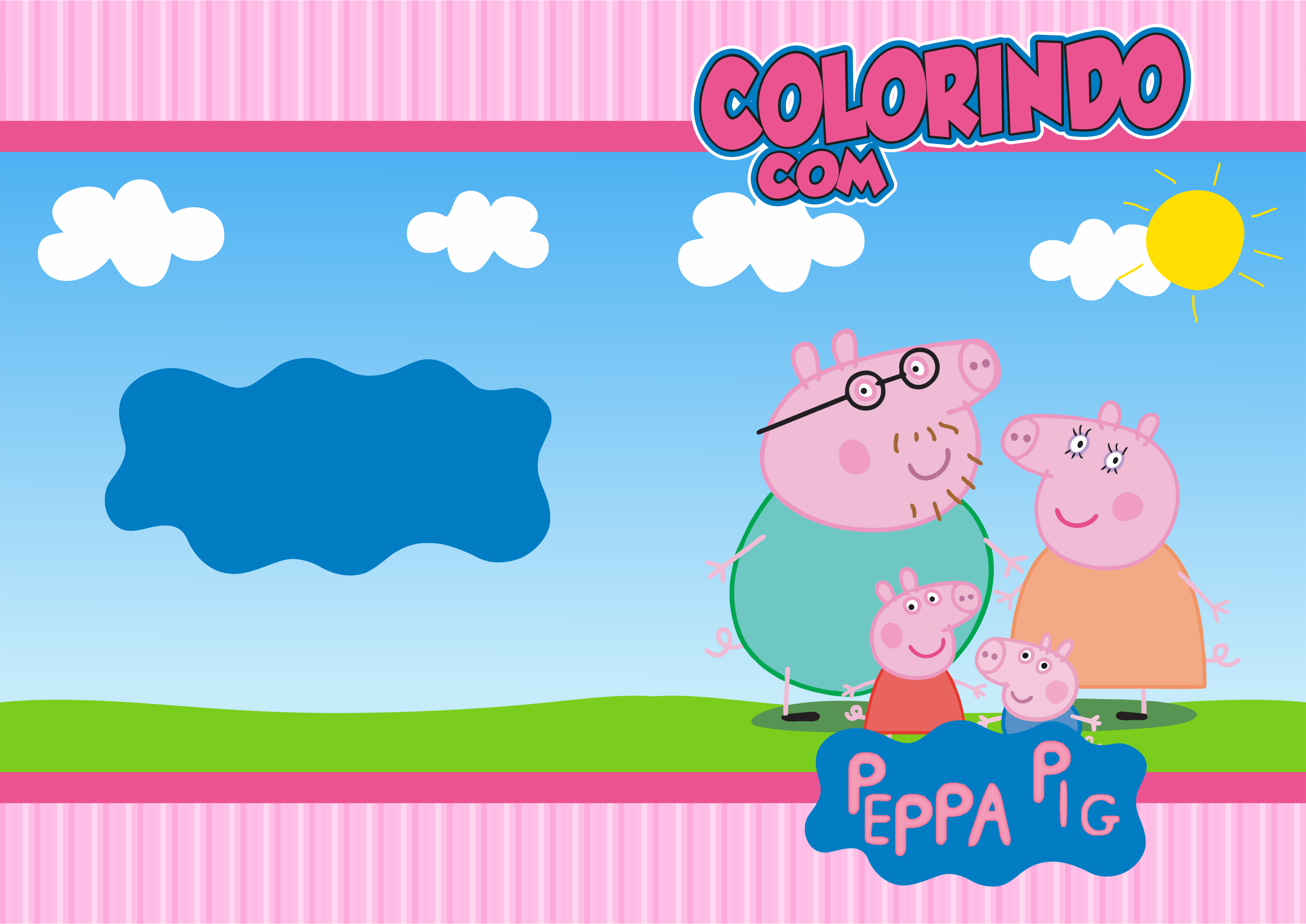 Peppa Pig para Colorir