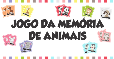 Jogo da Memória Animais Para Imprimir Grátis