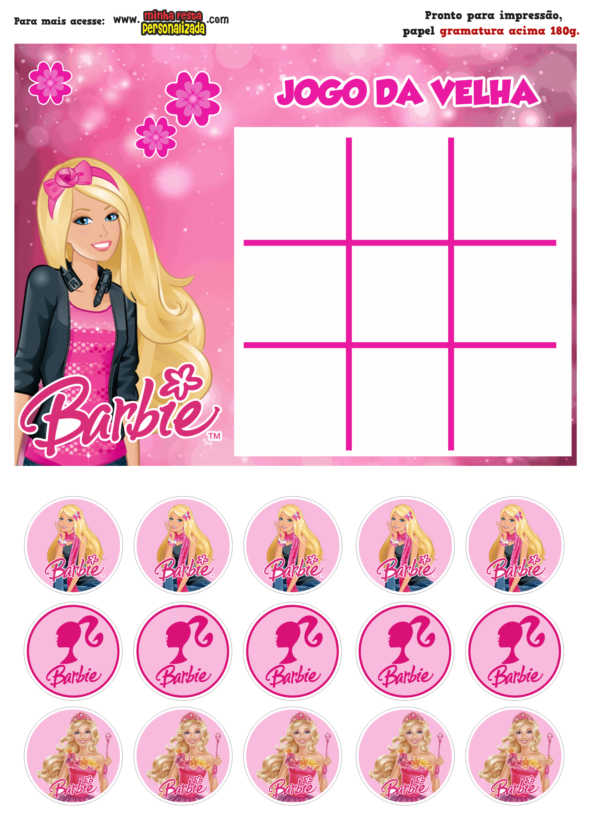 kit festa personalizada barbie luxo festa barbie luxo