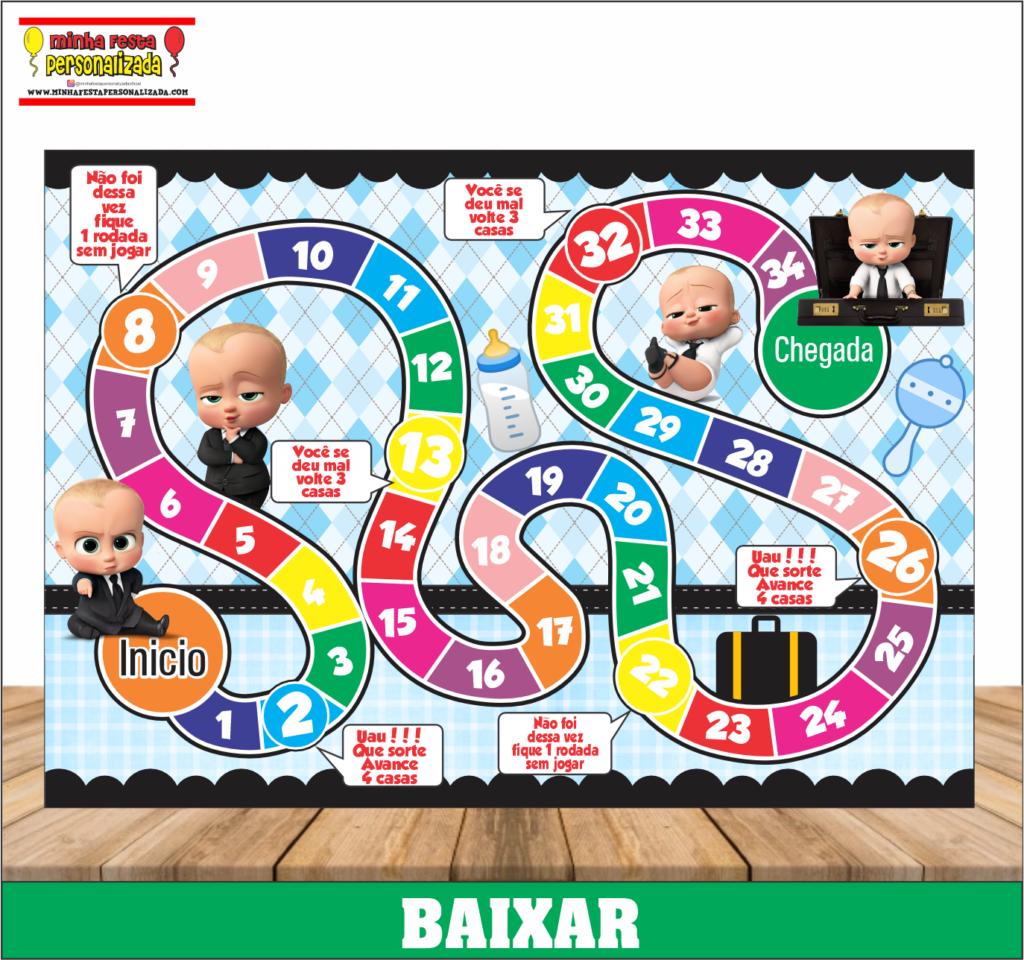 JOGO TABULEIRO PERSONALIZADO PODEROSO CHEFINHO 1024x960 - Jogo de Tabuleiro Personalizado Pronto Para Imprimir