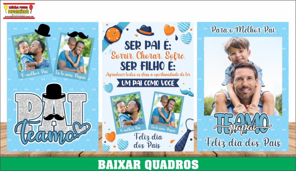 QUADROS PERSONALIZADOS DIA DOS PAIS 1 1024x593 - Quadros Personalizado Dia dos Pais Para Imprimir