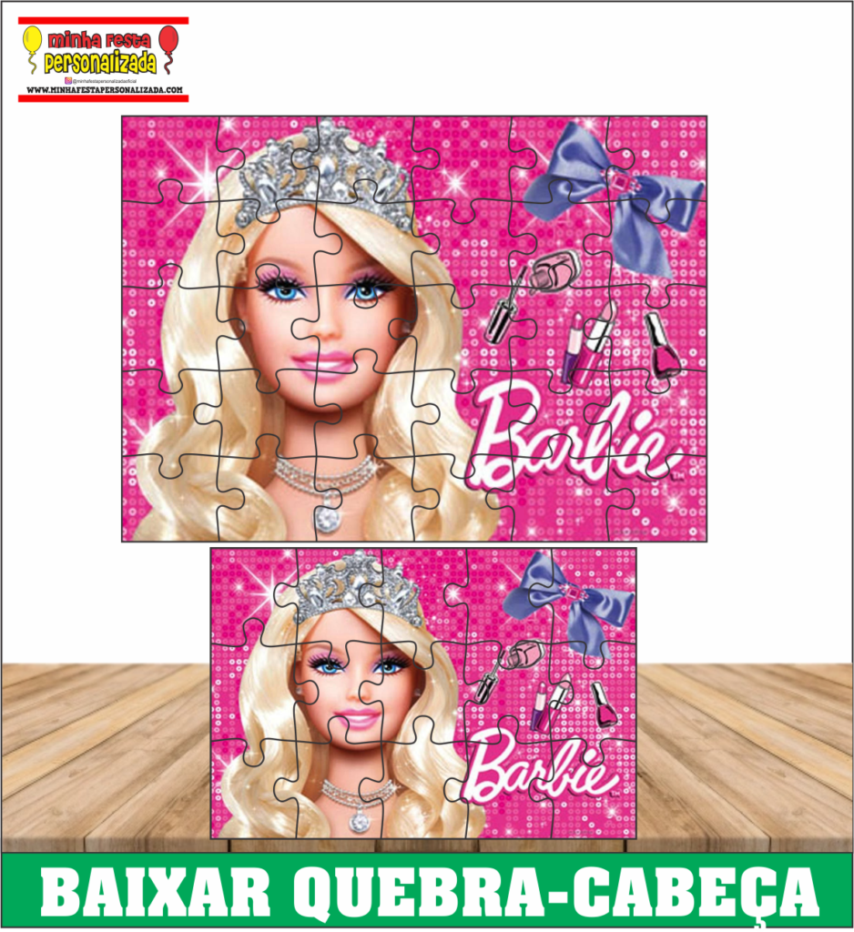 QUEBRA CABECA BARBIE 938x1024 - Quebra-Cabeça Personalizado Para Imprimir Gratuito