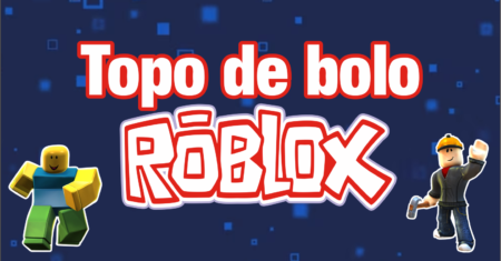 topo de bolo roblox rosa