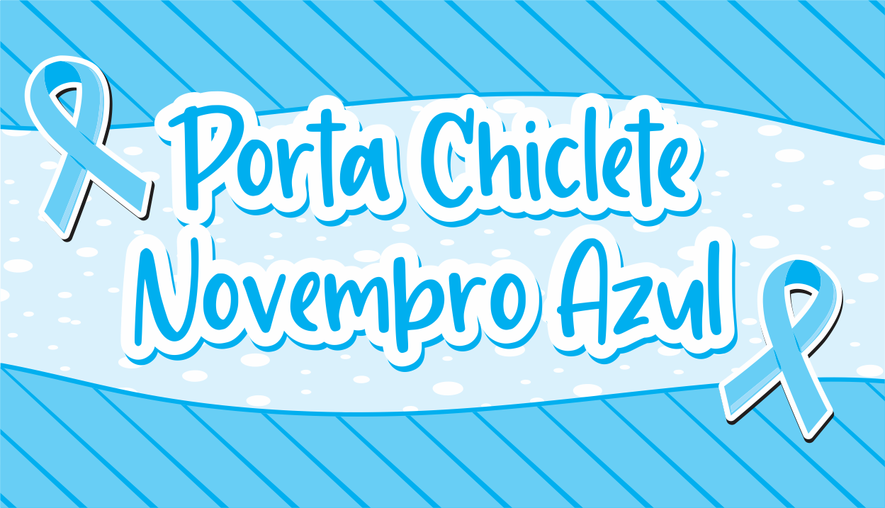 CAPA PORTA CHICLETE NOVEMBRO AZUL - Porta Chiclete Novembro Azul Gratuito Para Imprimir