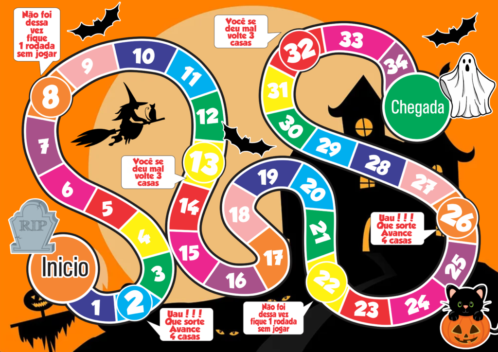 JOGO DE TABULEIRO PERSONALIZADO HALLOWEEN 1024x724 - Jogo de tabuleiro personalizado Halloween