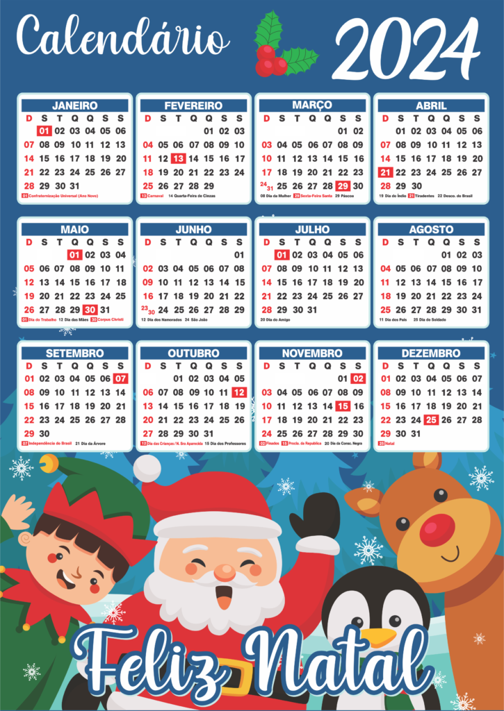 CALENDARIO NATAL 2024 GRANDE 01 1 725x1024 - Calendários de Natal 2024 modelos 01