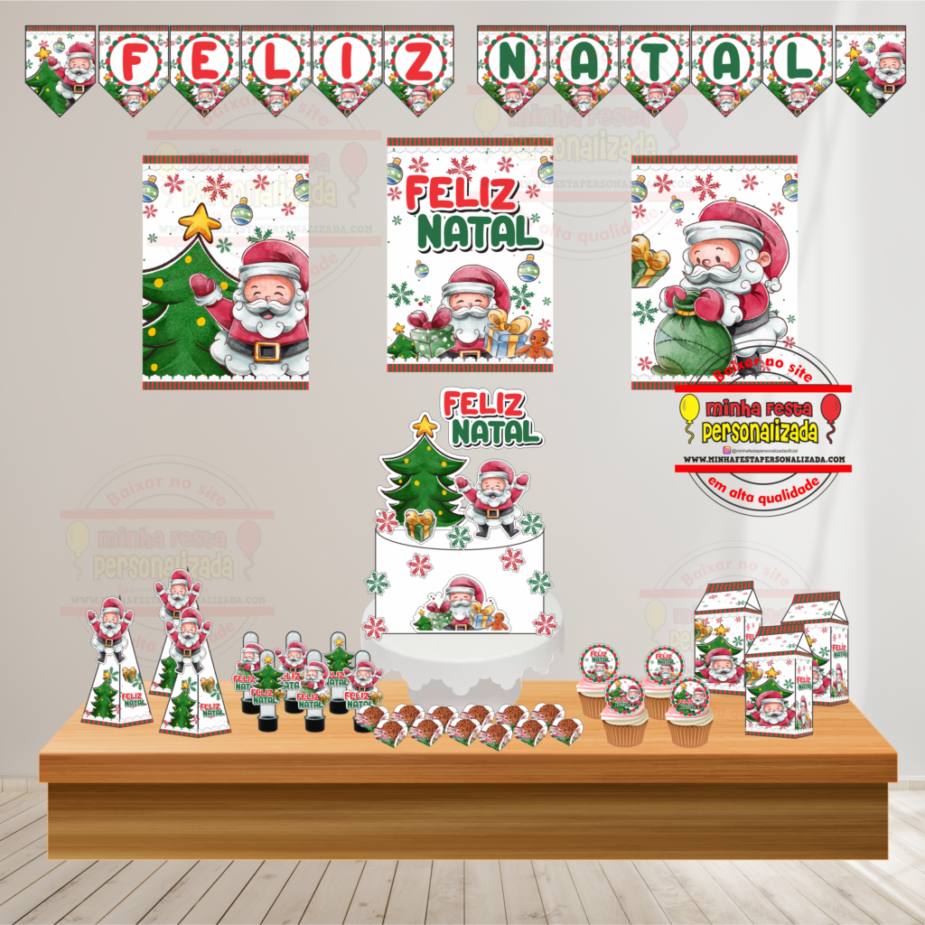DIVULGACAO DO KIT FESTA 1024x1024 - Kit festa de Natal Para Imprimir em Alta Qualidade