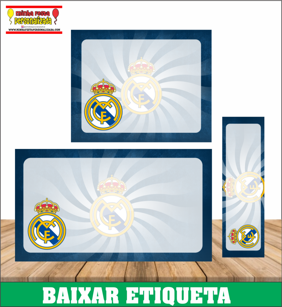 ETIQUETA ESCOLAR REAL MADRID 941x1024 - Etiqueta Escolar de Time Pronto Para Imprimir em Alta Qualidade