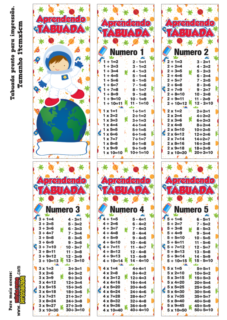 PARTE 01 725x1024 - Chaveiro tabuada Astronauta