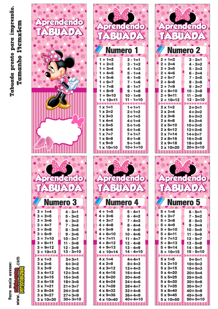 PARTE 01 8 725x1024 - Chaveiro tabuada Minnie