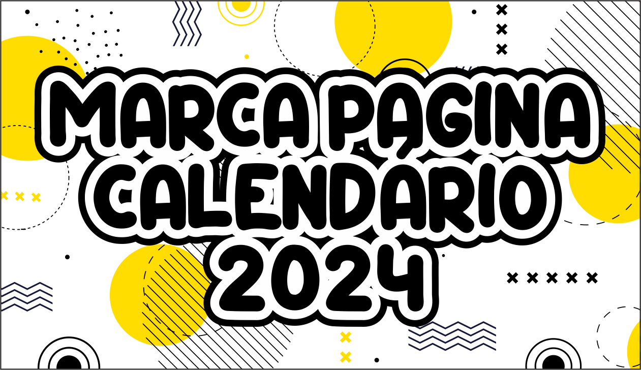 CAPA MARCA PAGINA CALENDARIO 2024 - Marca Pagina calendário 2024 pronto para imprimir