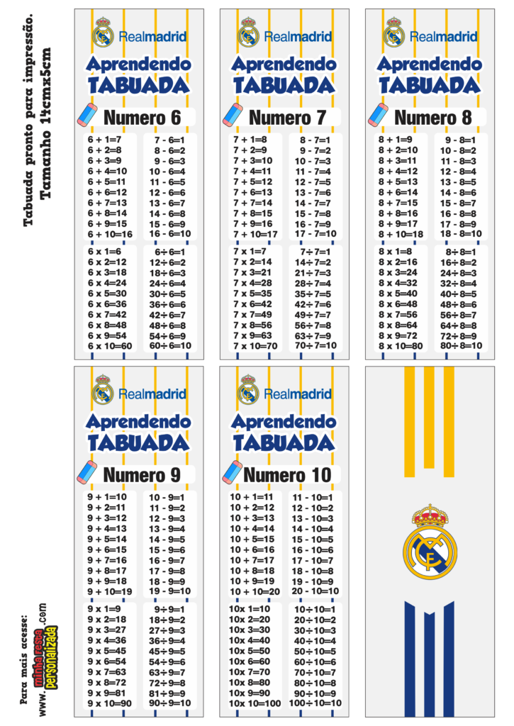 PARTE 02 8 725x1024 - Tabuada Personalizada Real Madrid