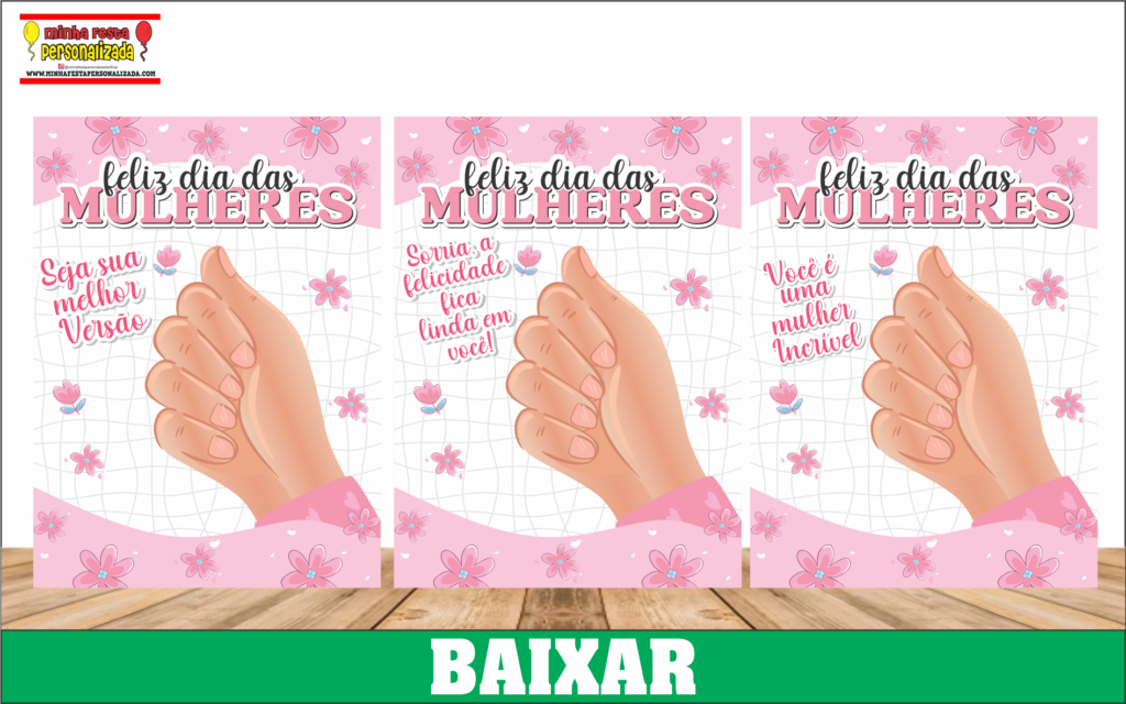 Cartão Mini Lixa Dia da Mulher