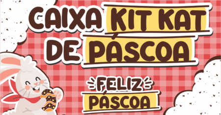Caixa Kit Kat de Páscoa Para Imprimir Grátis