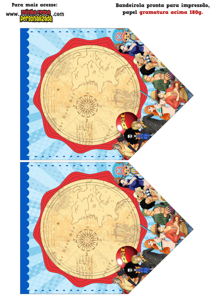 MODELO 01 8 725x1024 - Kit festa One Piece - Bandeirolas Personalizadas