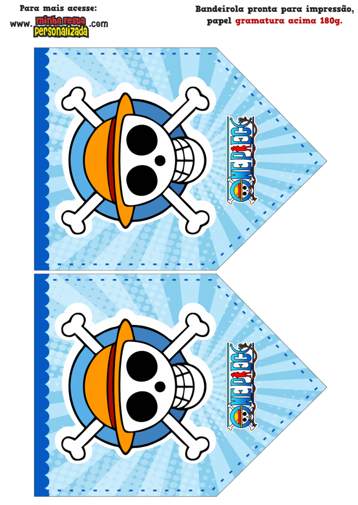 MODELO 02 8 725x1024 - Kit festa One Piece - Bandeirolas Personalizadas