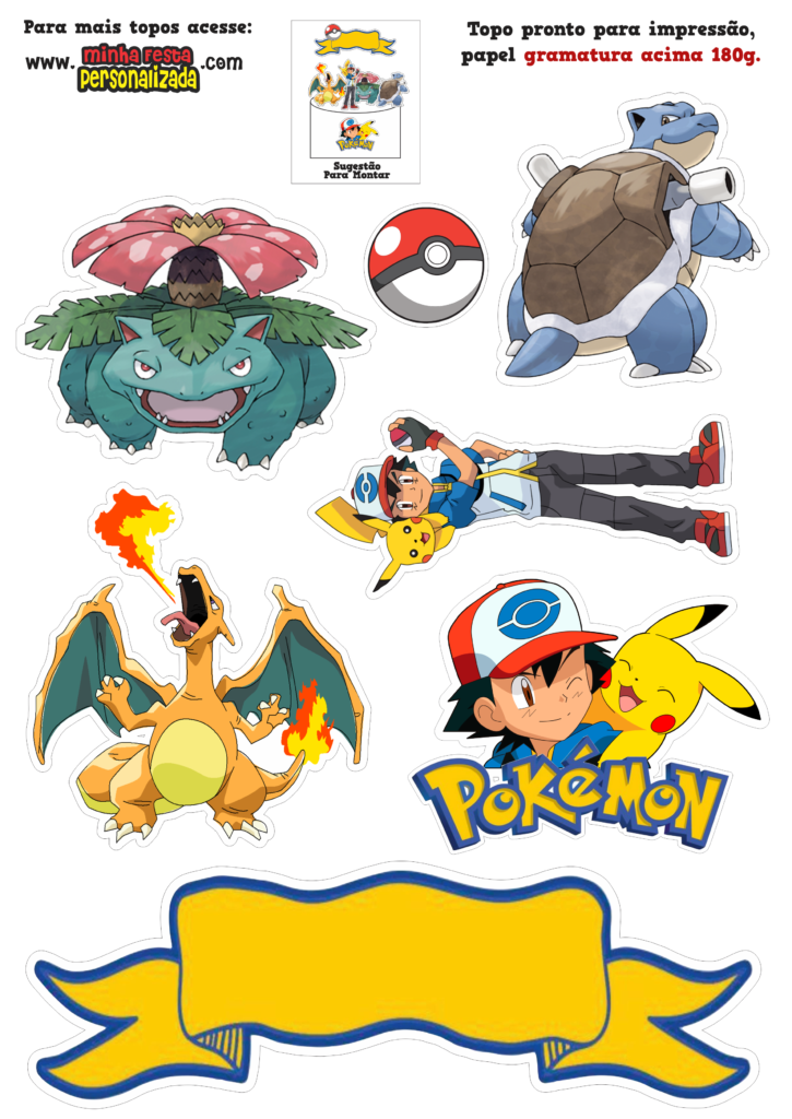 modelo 02 7 725x1024 - Topo de bolo pokemon modelo 01