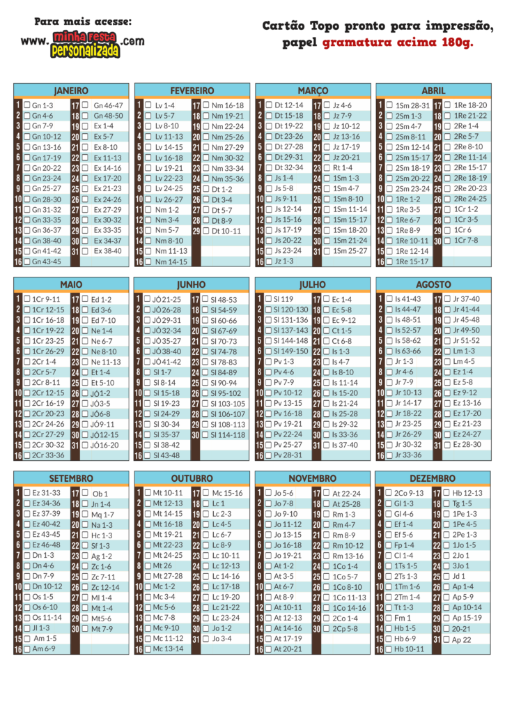 CARTAO 725x1024 - Plano de Leitura Bíblica Com Caixinha Modelo 01