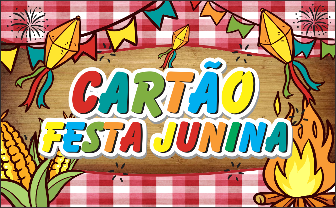 CAPA CARTAO FESTA JUNINA - Cartão Festa Junina Para Imprimir Gratuito