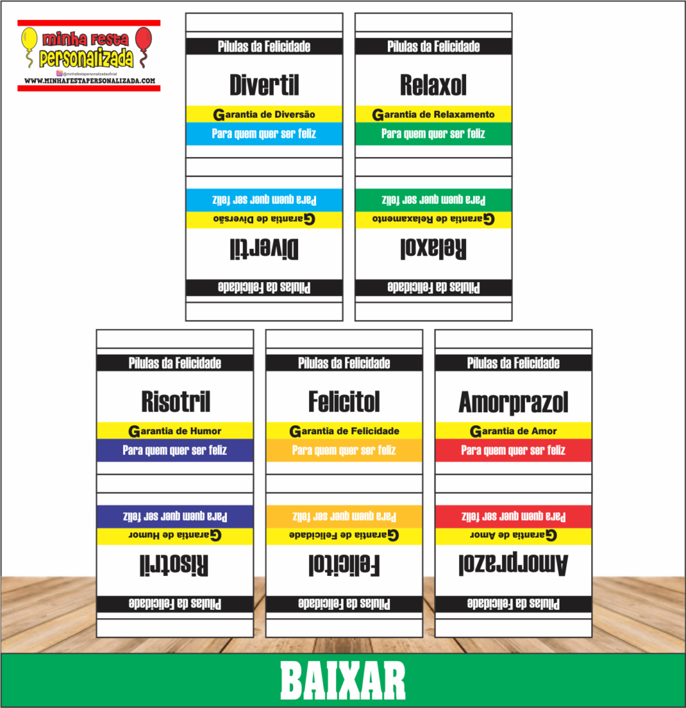 PORTA CHICLETE PILULA DA FELICIDADE 992x1024 - Porta Chiclete Pílulas da Felicidade Para Imprimir Gratuito