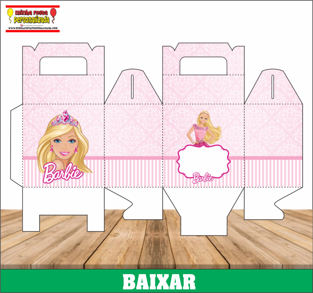BARBIE 1024x961 - Caixa Maleta Personalizada Para Imprimir Gratuito