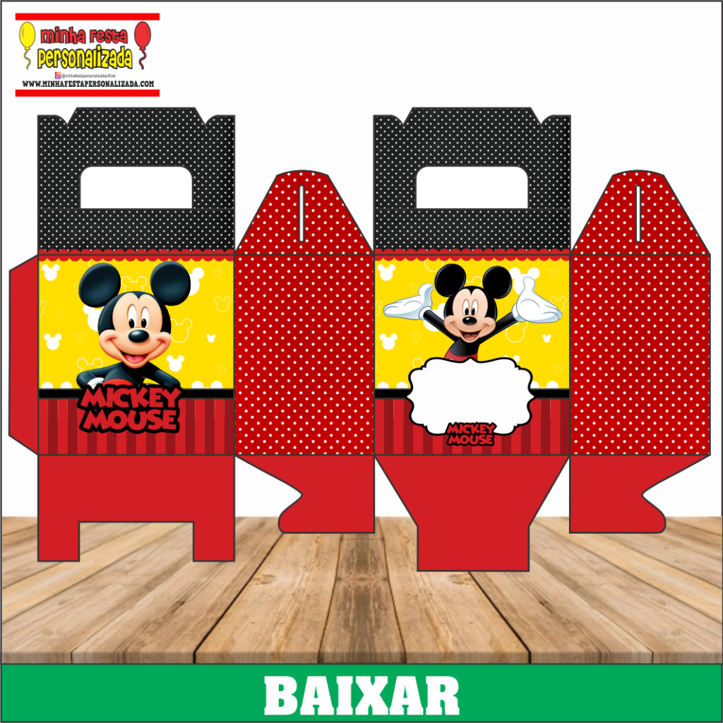 CAIXA MALETA MICKEY 1024x1024 - Caixa Maleta Personalizada Para Imprimir Gratuito