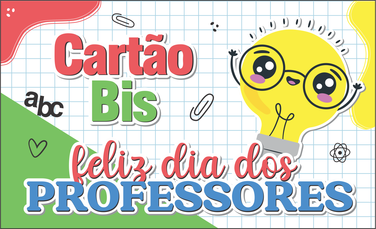 CAPA CARTAO BIS DIA DOS PROFESSORES - Cartão Bis Dia dos Professores Para Imprimir Gratuito