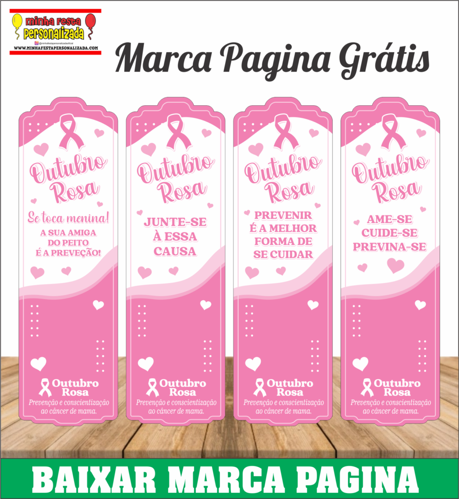 OUTUBRO ROSA 942x1024 - Marca Pagina Outubro Rosa Pronto Para Imprimir Grátis