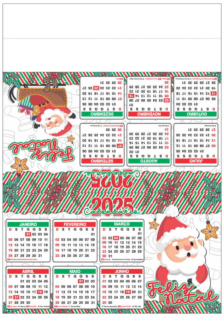 CALENDARIO 2025 DE NATAL DE MESA 1 725x1024 - Calendário 2025 de Natal de Mesa modelo Gratuito