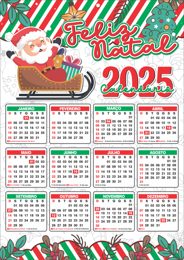 CALENDARIO 2025 DE NATAL MODELO GRANDE 01 724x1024 - Calendário 2025 de Natal Grande modelo Gratuito