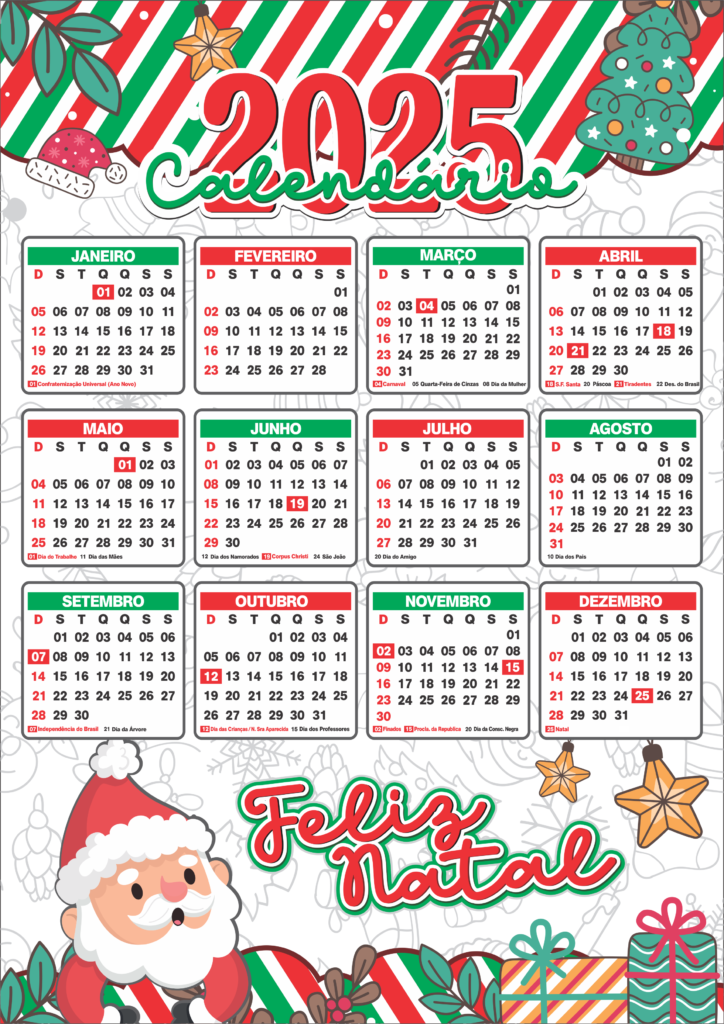 CALENDARIO 2025 DE NATAL MODELO GRANDE 02 724x1024 - Calendário 2025 de Natal Grande modelo Gratuito