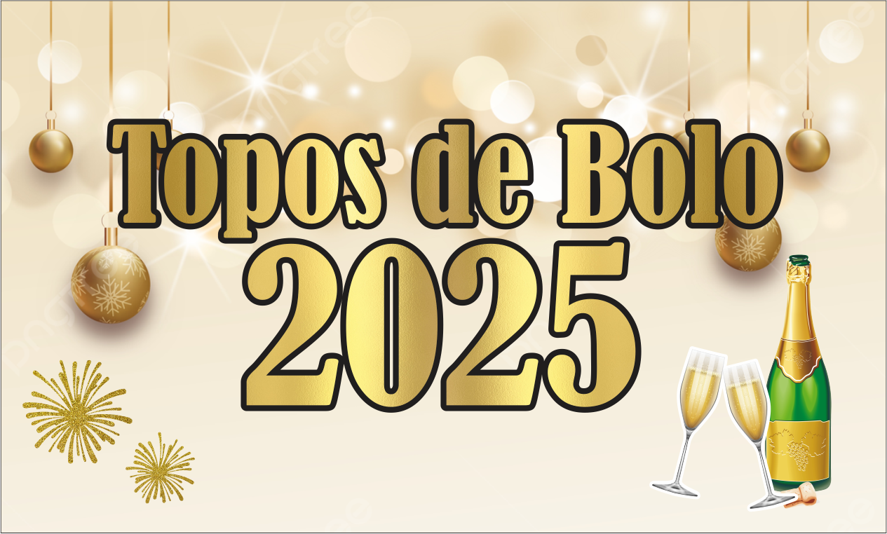 CAPA TOPO ANO NOVO 2025 - Topo Ano Novo 2025 pronto para imprimir