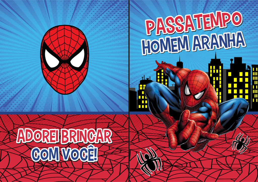 CAPA 1 1024x725 - Livrinho Passatempo Homem Aranha