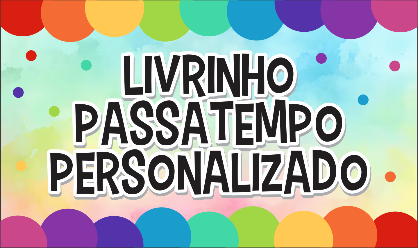 CAPA LIVRO PASSATEMPO DIVERTIDAMENTE - Livrinho Passatempo Personalizada Para Imprimir Gratuito